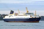 ID 2556 SANTA REGINA (1985/13358grt/IMO 8314562. Renamed NUSA PUTERA in 2016) operated by Strait Shipping on the Wellington-Picton run across Cook Strait, arriving in Auckland, NZ for refit at the VT Fitzroy...